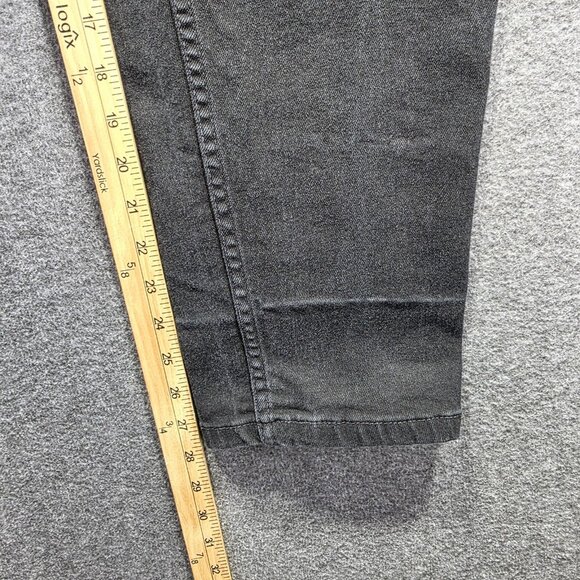 Levis 550 Jeans Womens 12 Short Black Relaxed Fit Tapered Leg Stretch Denim - Picture 8 of 10